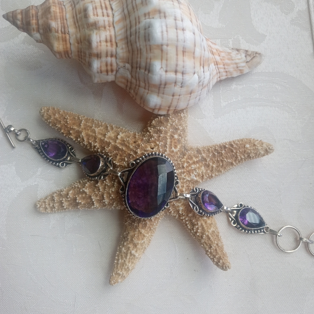 Amythyst hand crafted bracelet